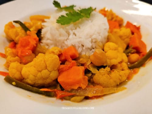 Slow Cooker Veggie Curry - The Grateful Girl Cooks!