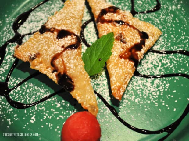 The chocolate syrup can also be used to drizzle over a variety of desserts.