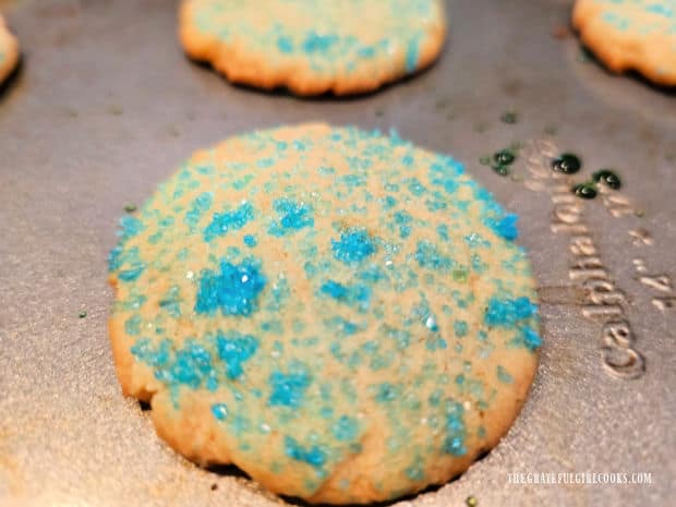 Clue-colored sugar is used to decorate some of the cookies.