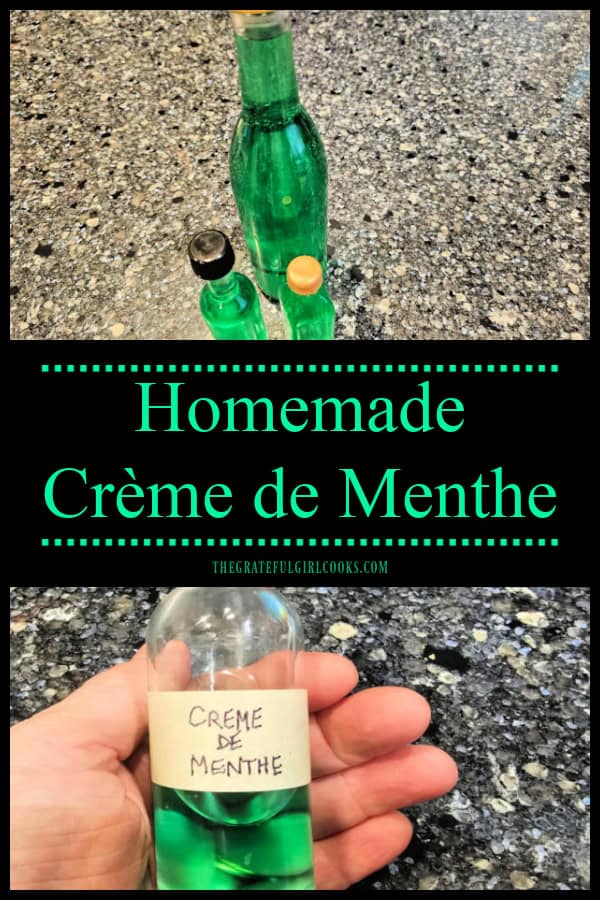 Homemade Crème de Menthe