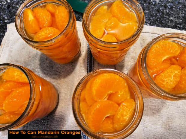 Learn how to can Mandarin oranges in a water bath canner for long-term storage! Recipe yields 5 half-pint jars from a 3 lb. bag of oranges.