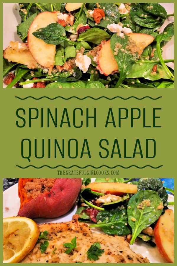 Spinach Apple Quinoa Salad