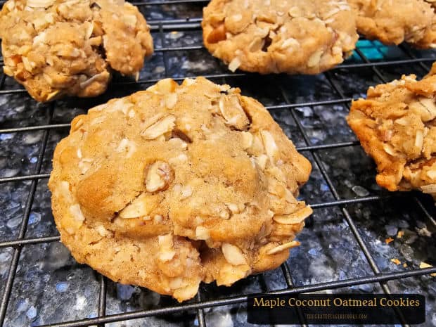Maple Coconut Oatmeal Cookies