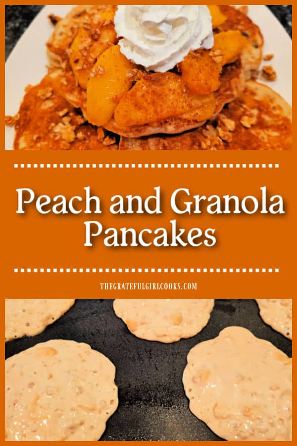 Peach and Granola Pancakes