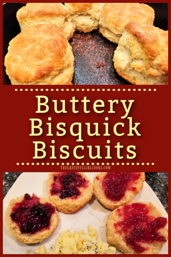 Make some delicious Buttery Bisquick Biscuits with only 4 ingredients. They're easy to make (about 20 minutes total) and they taste amazing!