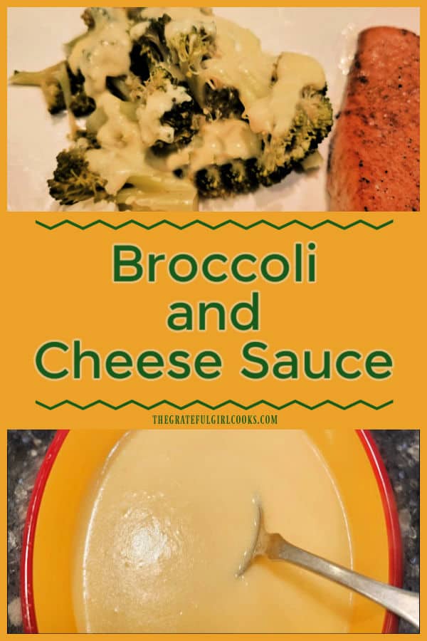 Need a new side dish? Try this simple recipe for Broccoli and Cheese Sauce! Steamed broccoli is topped with creamy cheddar sauce. It's yummy!