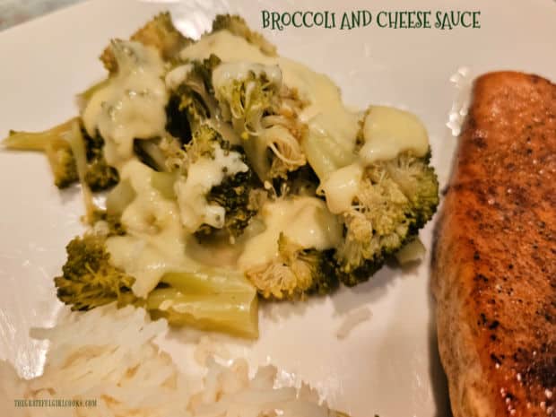 Need a new side dish? Try this simple recipe for Broccoli and Cheese Sauce! Steamed broccoli is topped with creamy cheddar sauce. It's yummy!
