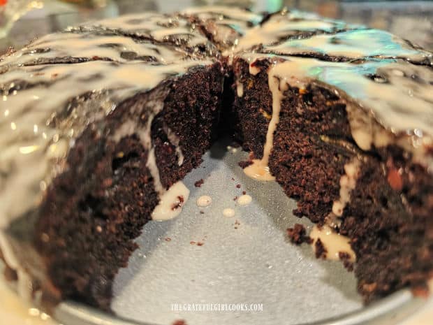 Optional icing has been added to the top of the cake for a sweeter taste.