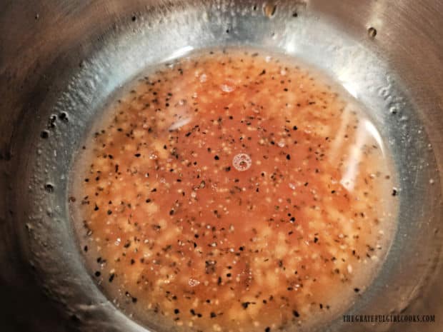 Texas Caviar - The Grateful Girl Cooks! The simple dressing will be used to flavor the cowboy or Texas caviar.